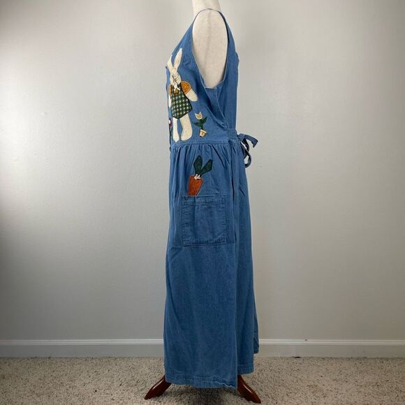 Dominion Apparel Denim Sleeveless Maxi Dress Size XL EUC - Picture 4 of 9